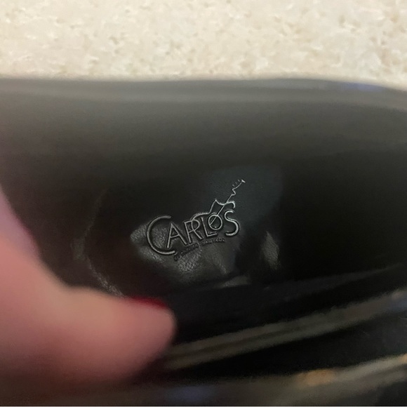 Black suede booties by Carlos Santana - Picture 8 of 8